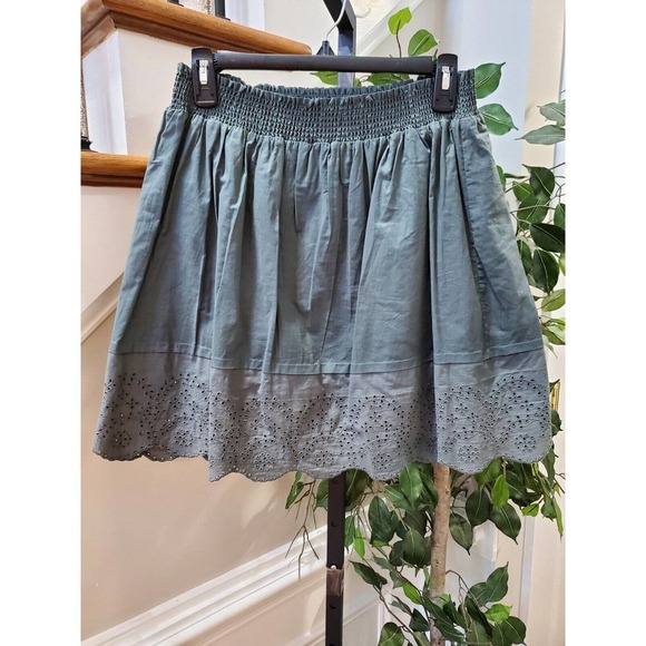 14th & Union Women's Gray 100% Cotton Comfort Waist A-Line Skirts Size Small - Picture 10 of 10